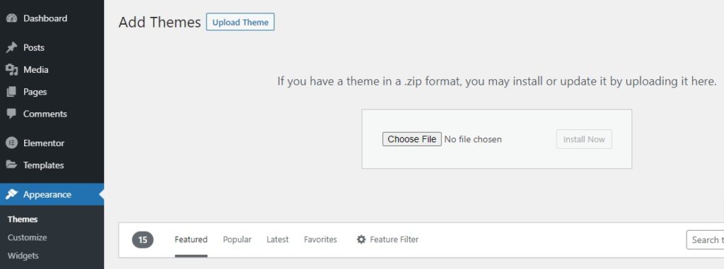 design your website with a WordPress theme