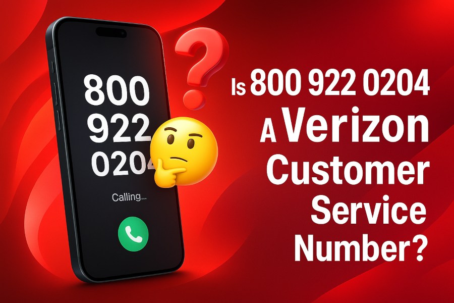 Is 800 922 0204 a Verizon Customer Service Number